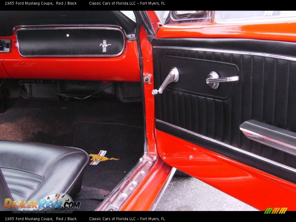 1965 Ford Mustang Coupe Red / Black Photo #6