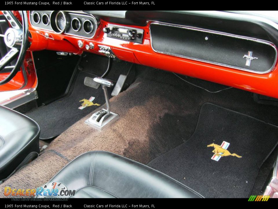 1965 Ford Mustang Coupe Red / Black Photo #10