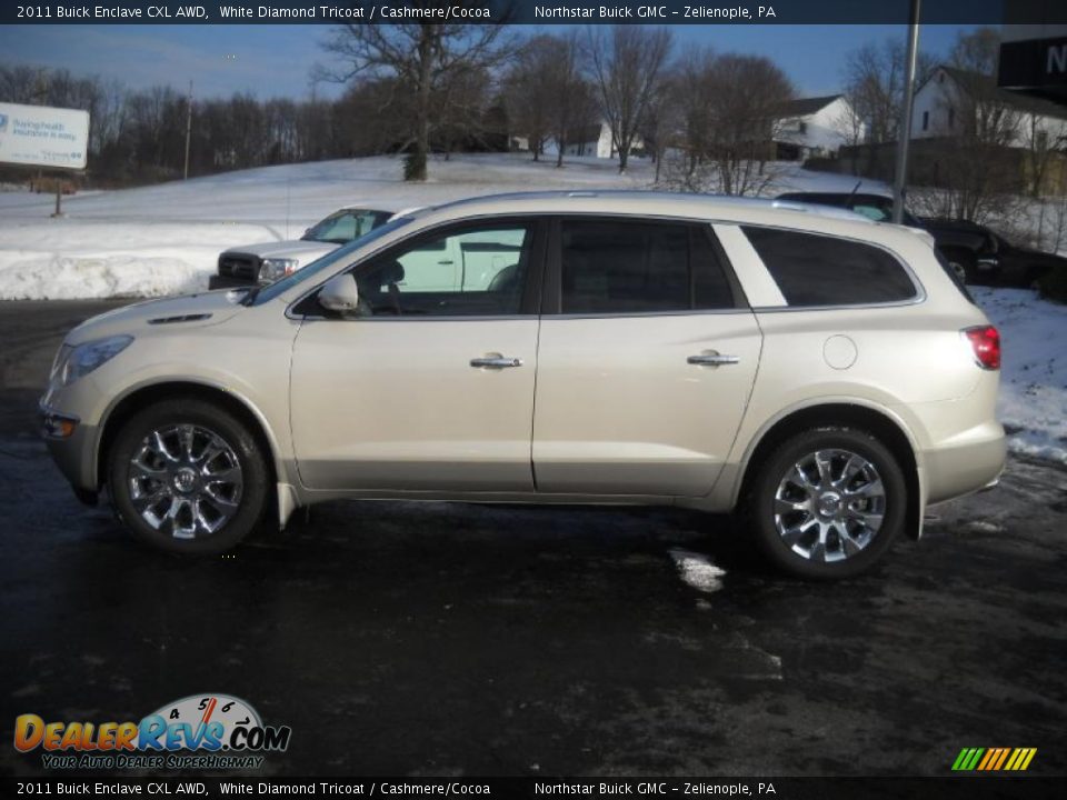 White Diamond Tricoat 2011 Buick Enclave CXL AWD Photo #6