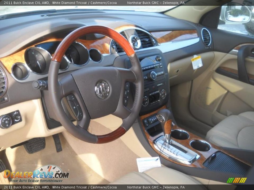 Cashmere/Cocoa Interior - 2011 Buick Enclave CXL AWD Photo #7