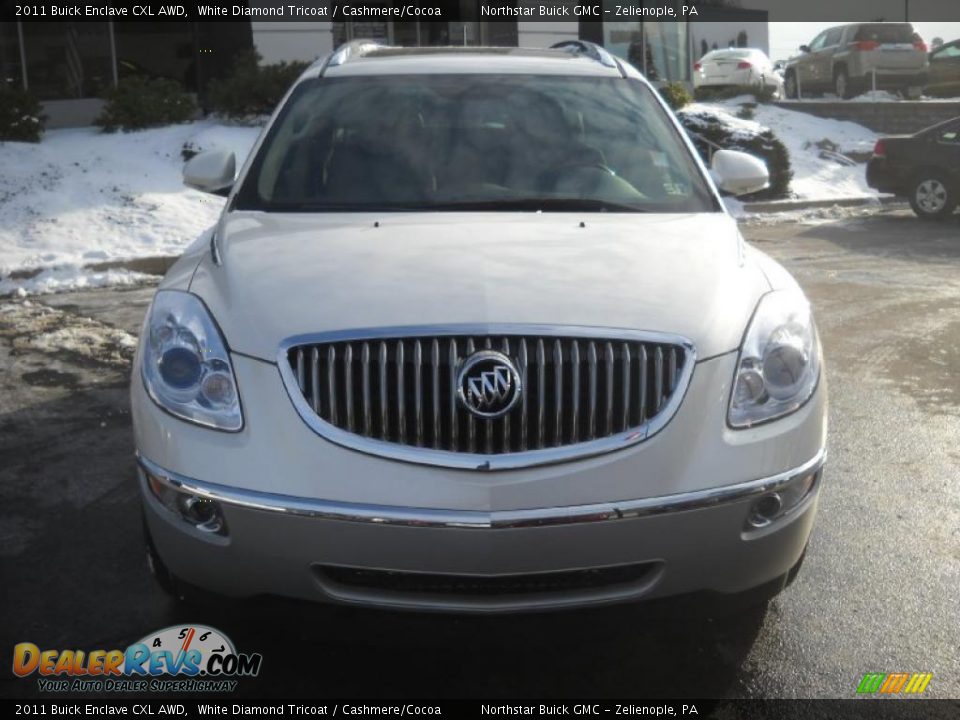 2011 Buick Enclave CXL AWD White Diamond Tricoat / Cashmere/Cocoa Photo #10