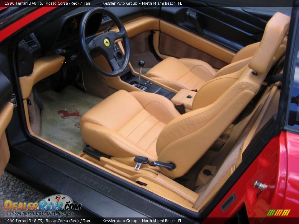 Tan Interior - 1990 Ferrari 348 TS Photo #13