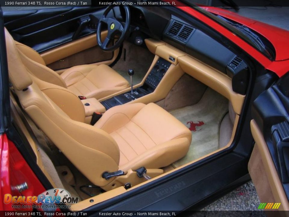 Tan Interior - 1990 Ferrari 348 TS Photo #16