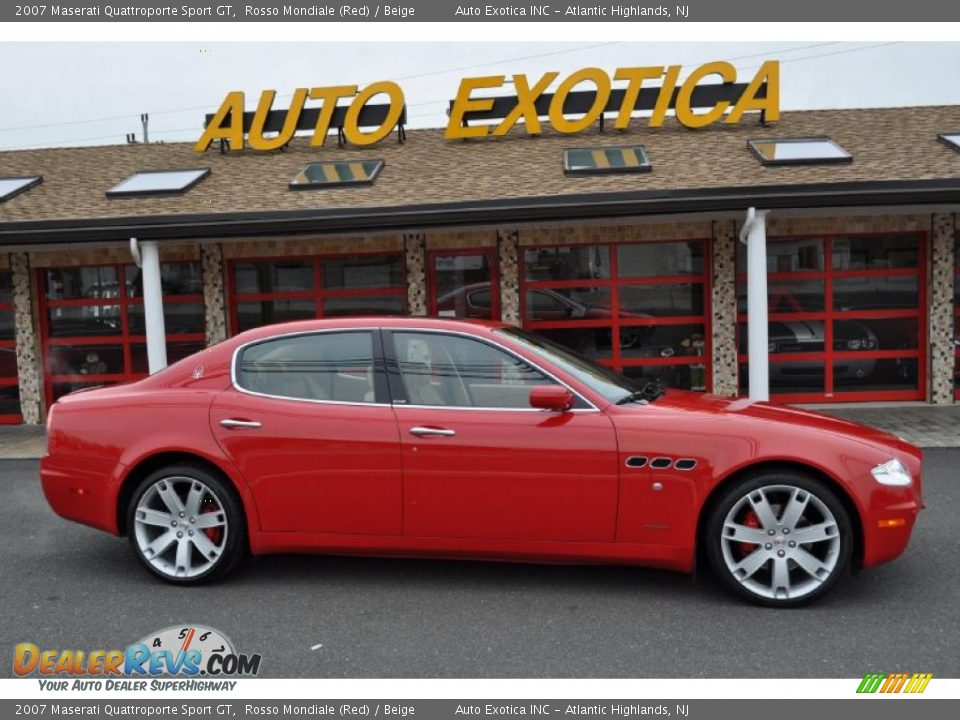 2007 Maserati Quattroporte Sport GT Rosso Mondiale (Red) / Beige Photo #3