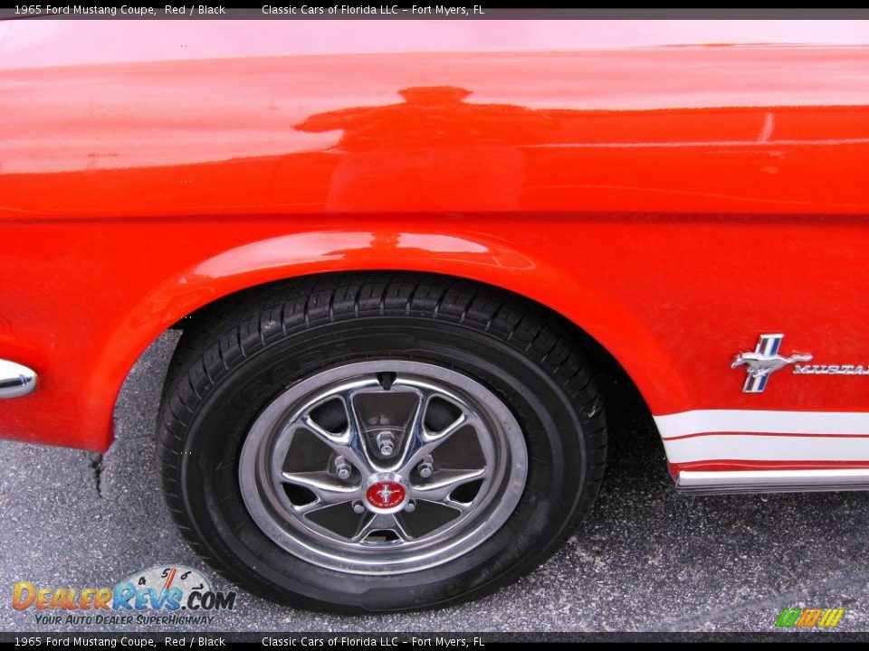 1965 Ford Mustang Coupe Red / Black Photo #23