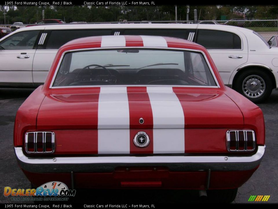 1965 Ford Mustang Coupe Red / Black Photo #24