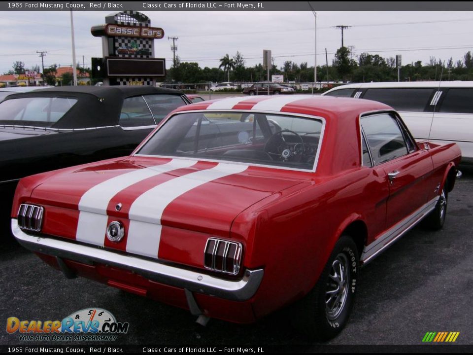 1965 Ford Mustang Coupe Red / Black Photo #25