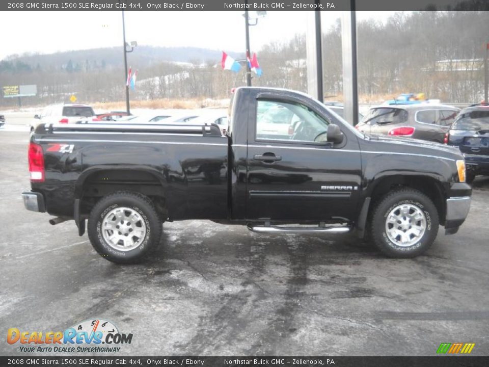 Onyx Black 2008 GMC Sierra 1500 SLE Regular Cab 4x4 Photo #3