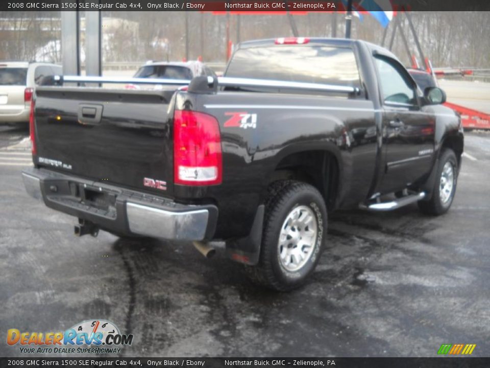 Onyx Black 2008 GMC Sierra 1500 SLE Regular Cab 4x4 Photo #4