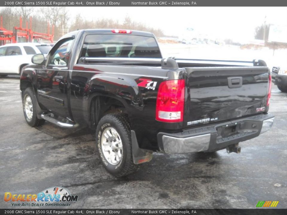 2008 GMC Sierra 1500 SLE Regular Cab 4x4 Onyx Black / Ebony Photo #5