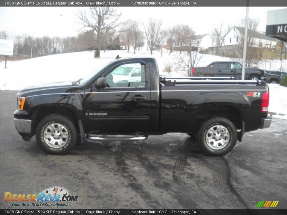 Onyx Black 2008 GMC Sierra 1500 SLE Regular Cab 4x4 Photo #6