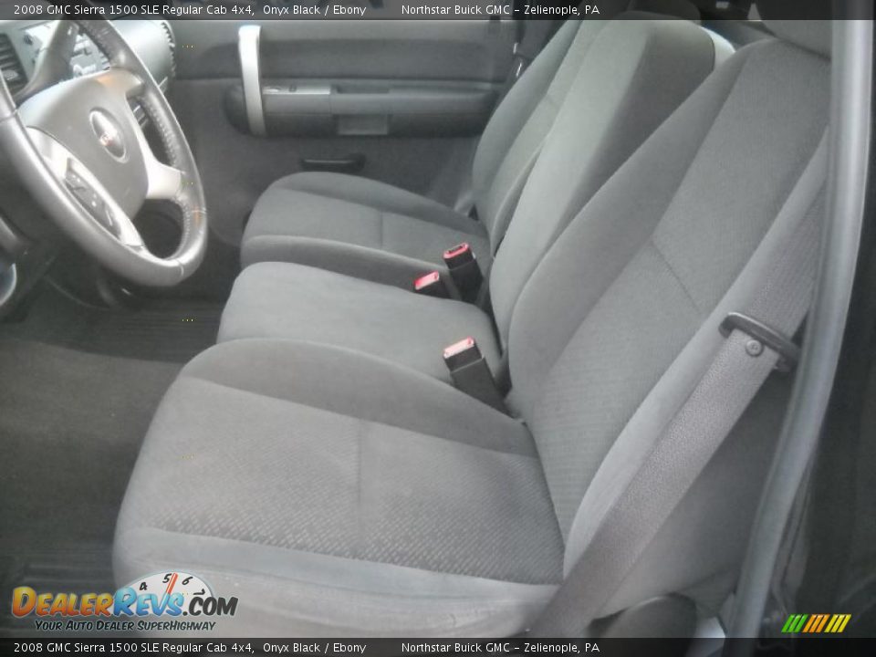 2008 GMC Sierra 1500 SLE Regular Cab 4x4 Onyx Black / Ebony Photo #8