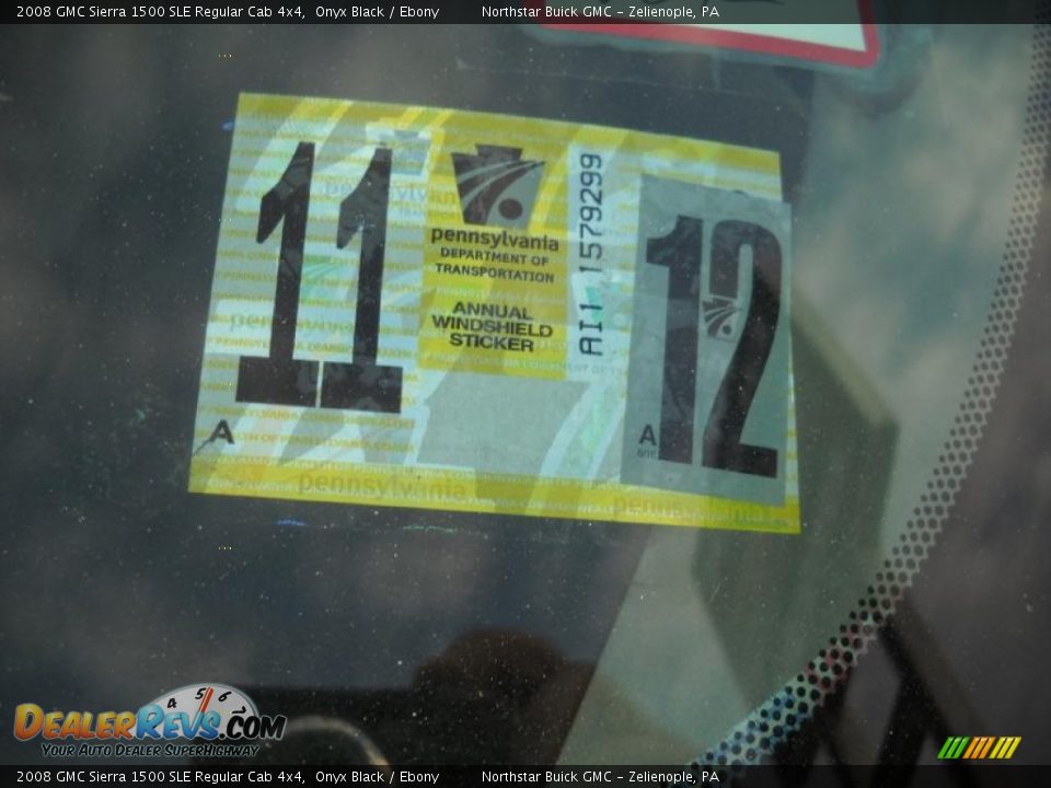 2008 GMC Sierra 1500 SLE Regular Cab 4x4 Onyx Black / Ebony Photo #10