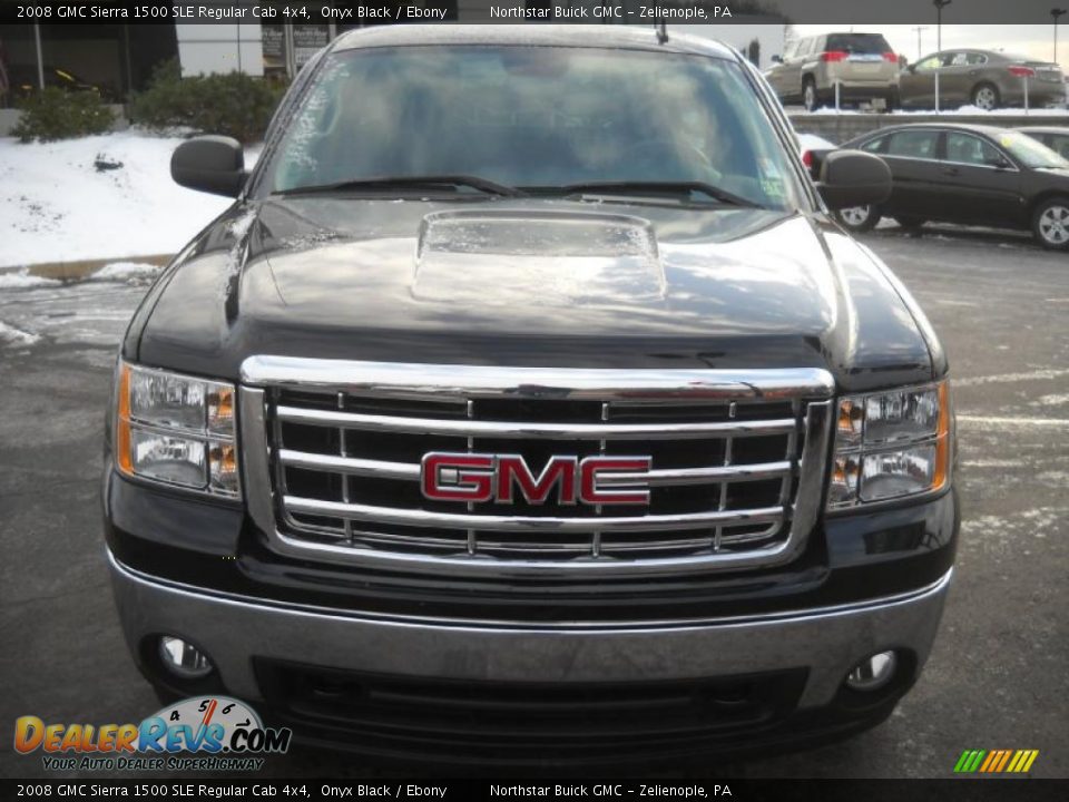 2008 GMC Sierra 1500 SLE Regular Cab 4x4 Onyx Black / Ebony Photo #12