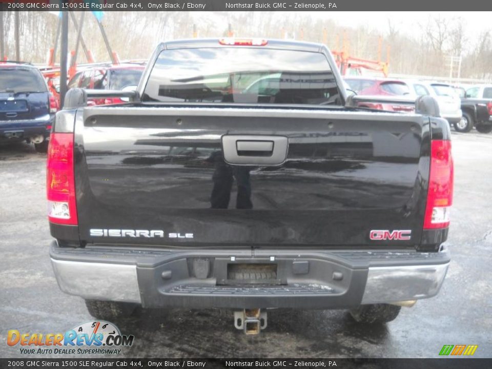 2008 GMC Sierra 1500 SLE Regular Cab 4x4 Onyx Black / Ebony Photo #13