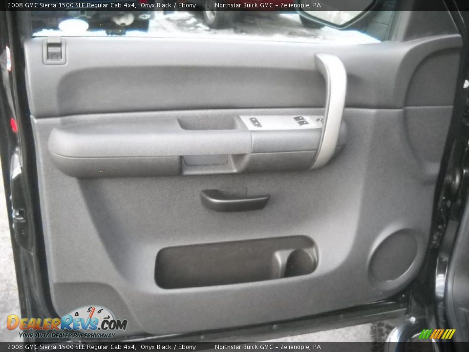 2008 GMC Sierra 1500 SLE Regular Cab 4x4 Onyx Black / Ebony Photo #14