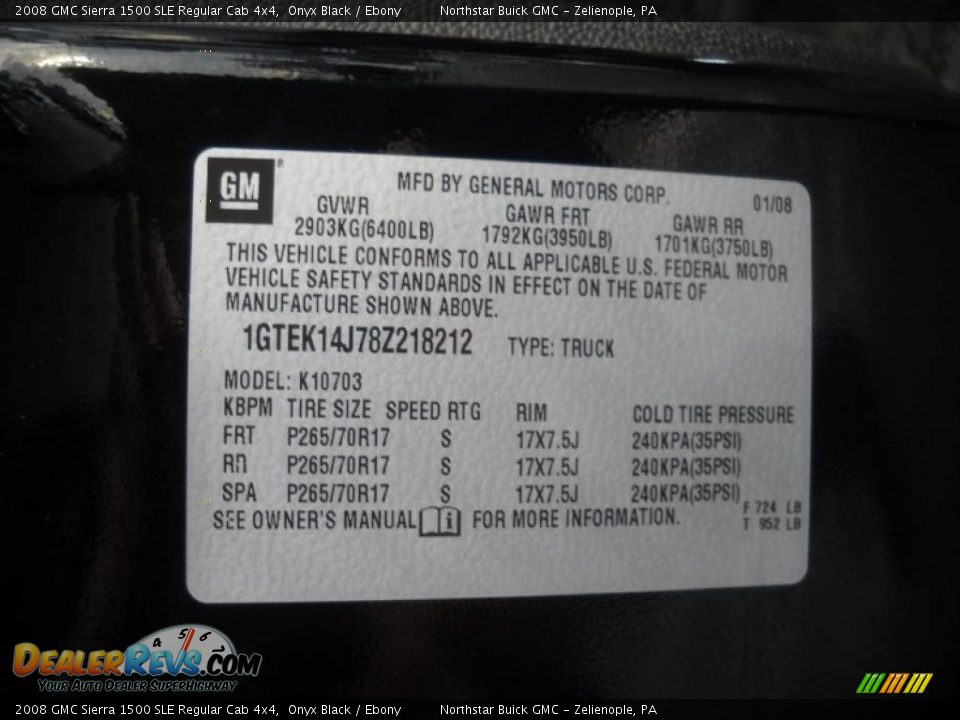 2008 GMC Sierra 1500 SLE Regular Cab 4x4 Onyx Black / Ebony Photo #15