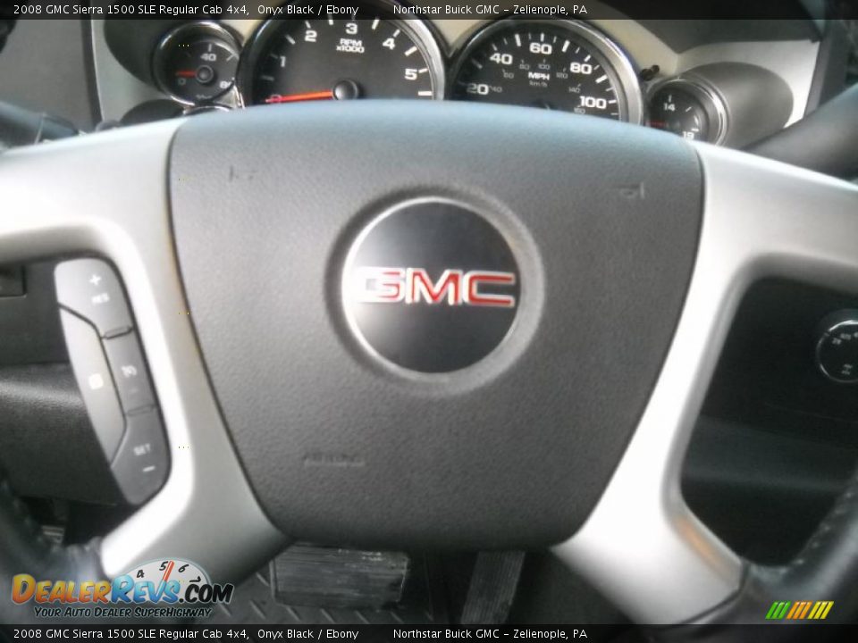 2008 GMC Sierra 1500 SLE Regular Cab 4x4 Onyx Black / Ebony Photo #19