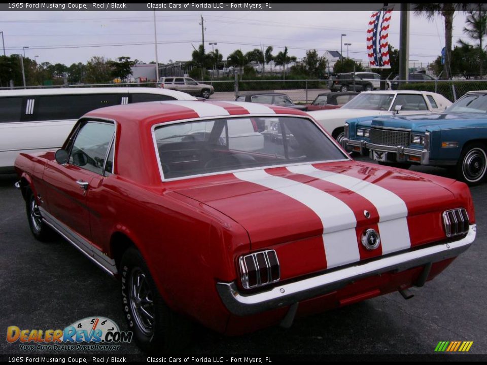 1965 Ford Mustang Coupe Red / Black Photo #26