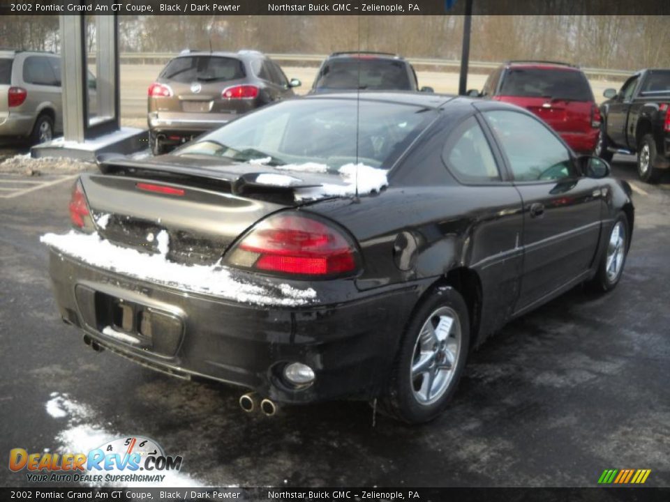 2002 Pontiac Grand Am GT Coupe Black / Dark Pewter Photo #4