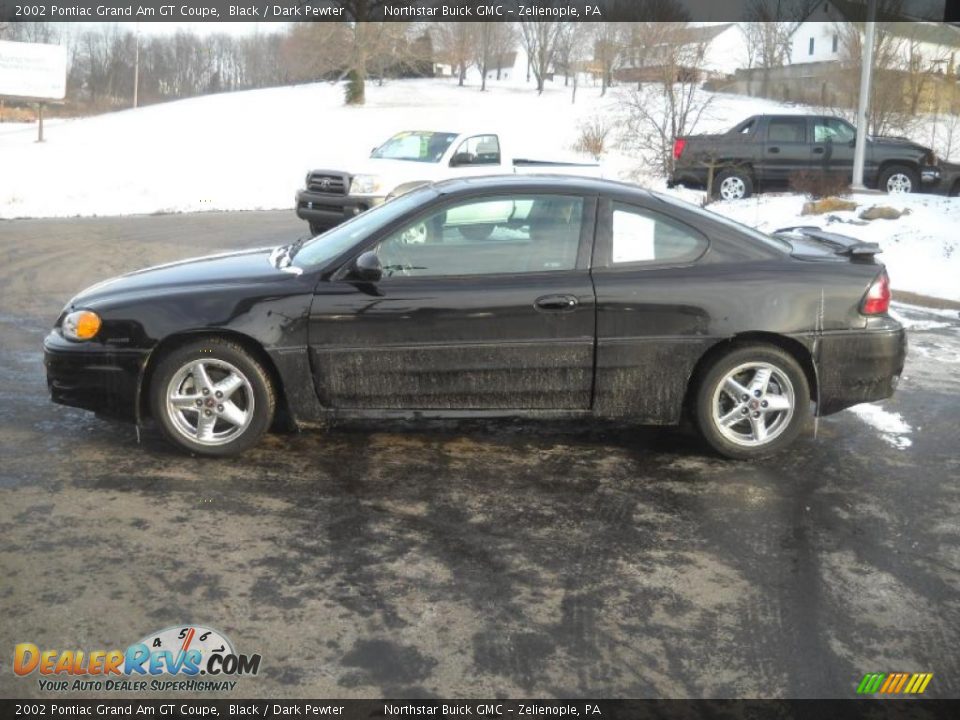 2002 Pontiac Grand Am GT Coupe Black / Dark Pewter Photo #6