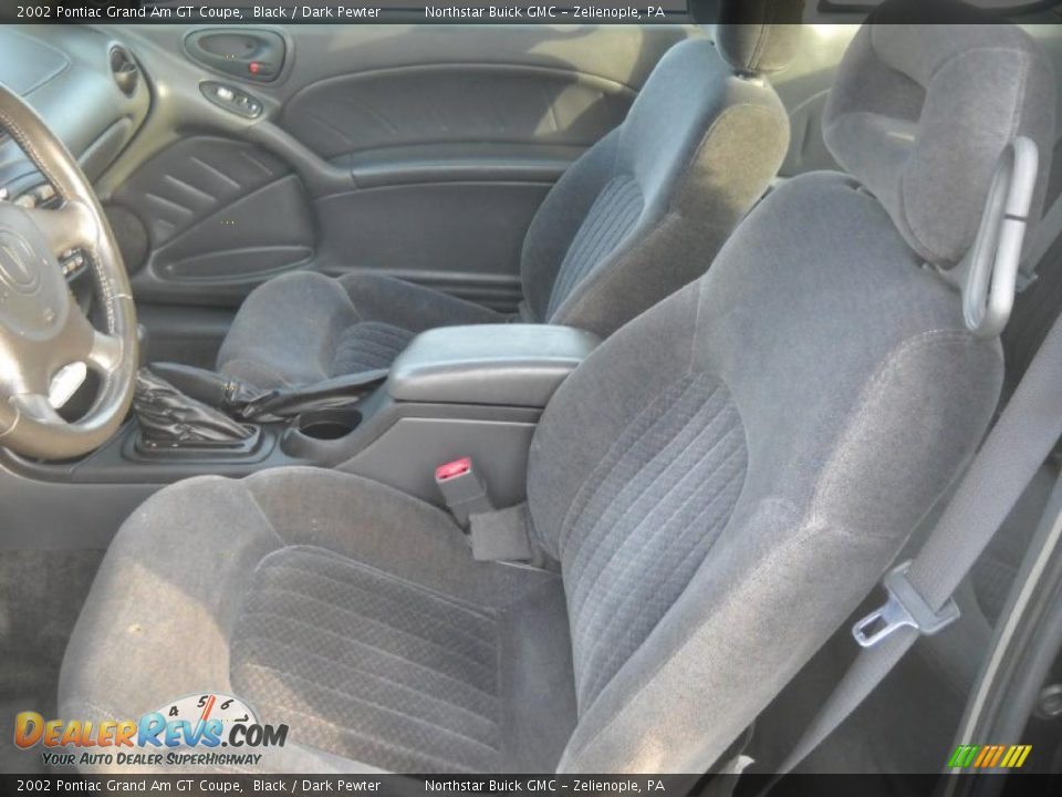 Dark Pewter Interior - 2002 Pontiac Grand Am GT Coupe Photo #8
