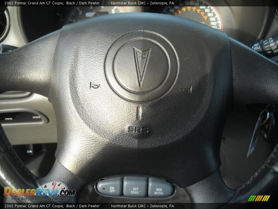 2002 Pontiac Grand Am GT Coupe Black / Dark Pewter Photo #19