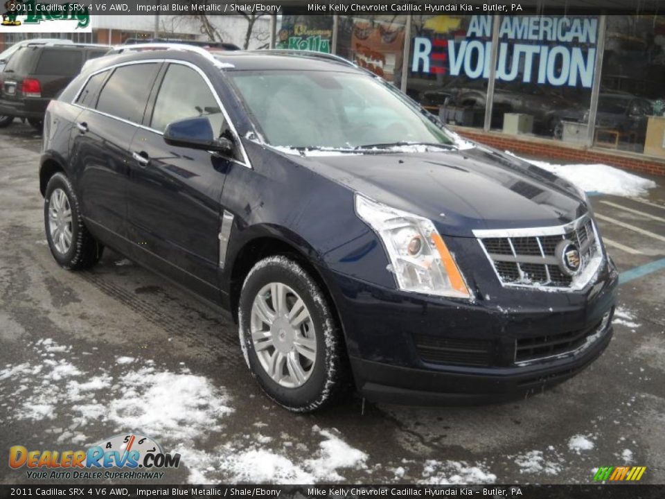 2011 Cadillac SRX 4 V6 AWD Imperial Blue Metallic / Shale/Ebony Photo #1