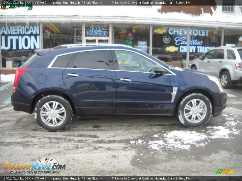 2011 Cadillac SRX 4 V6 AWD Imperial Blue Metallic / Shale/Ebony Photo #2