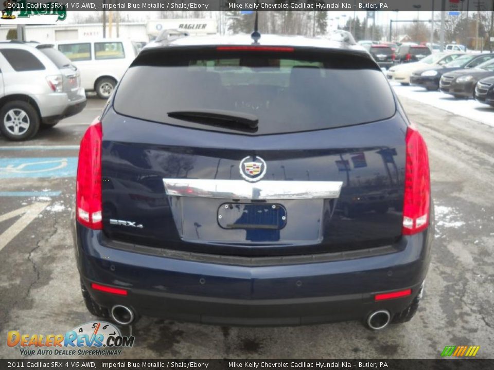 2011 Cadillac SRX 4 V6 AWD Imperial Blue Metallic / Shale/Ebony Photo #4