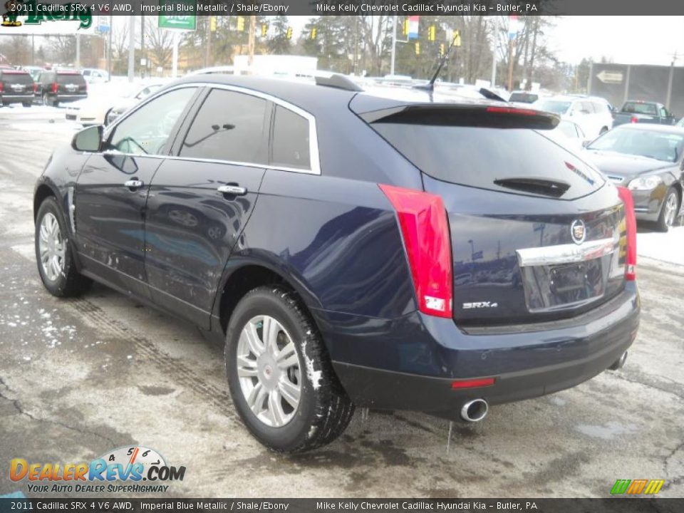 2011 Cadillac SRX 4 V6 AWD Imperial Blue Metallic / Shale/Ebony Photo #5