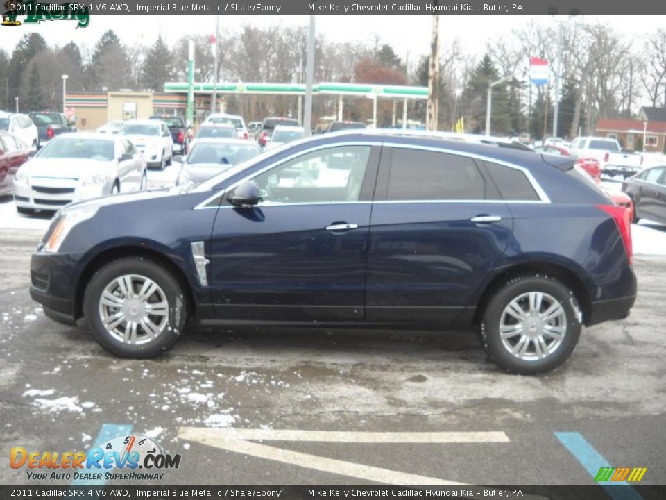 2011 Cadillac SRX 4 V6 AWD Imperial Blue Metallic / Shale/Ebony Photo #6