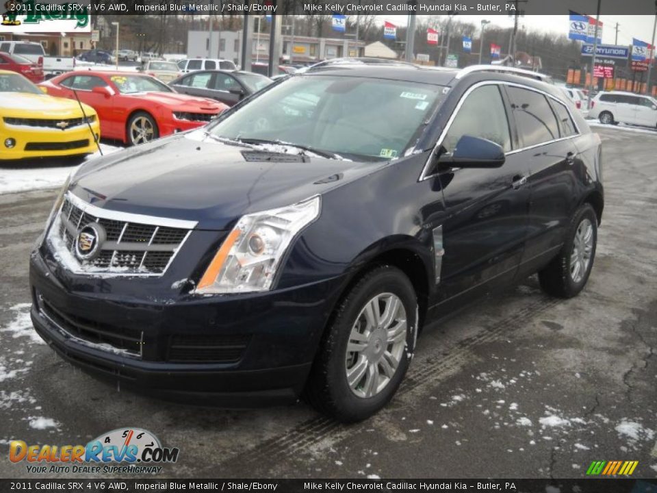 2011 Cadillac SRX 4 V6 AWD Imperial Blue Metallic / Shale/Ebony Photo #7