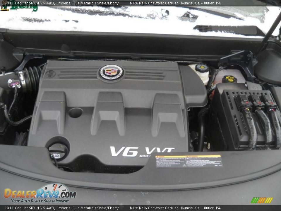 2011 Cadillac SRX 4 V6 AWD Imperial Blue Metallic / Shale/Ebony Photo #15