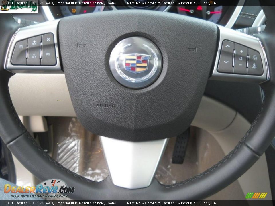 2011 Cadillac SRX 4 V6 AWD Imperial Blue Metallic / Shale/Ebony Photo #19