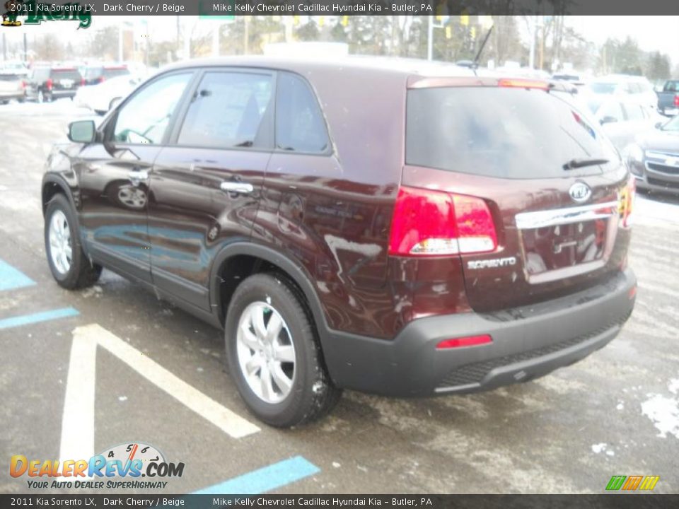 2011 Kia Sorento LX Dark Cherry / Beige Photo #5