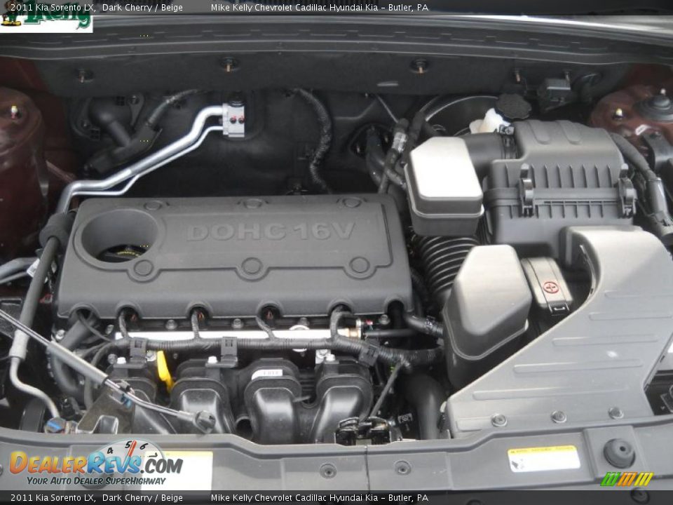 2011 Kia Sorento LX 2.4 Liter DOHC 16-Valve Dual CVVT 4 Cylinder Engine Photo #15