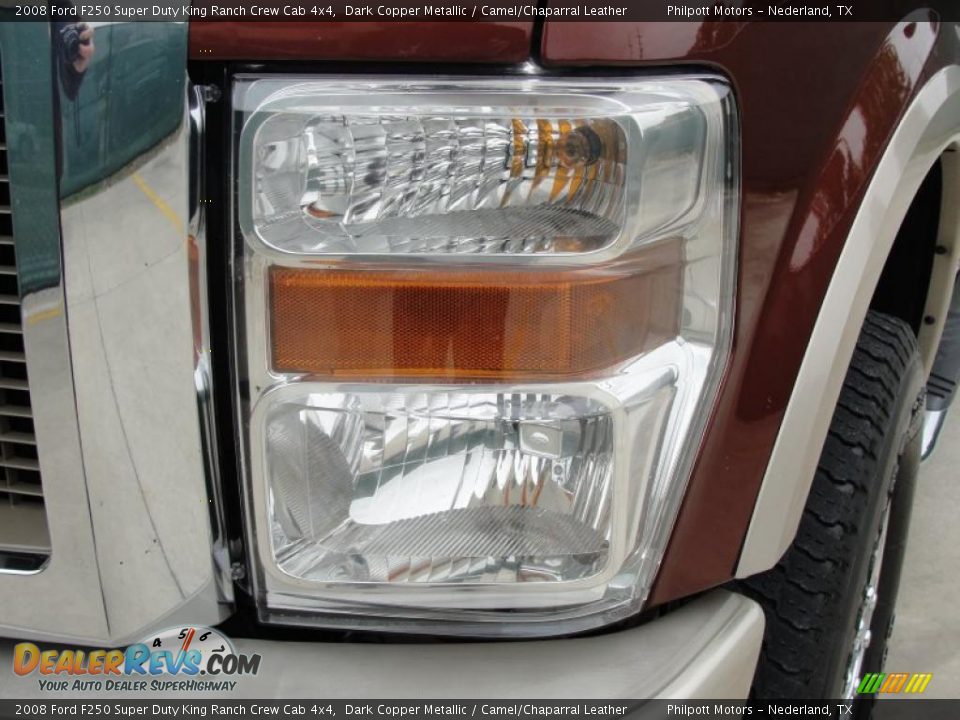 2008 Ford F250 Super Duty King Ranch Crew Cab 4x4 Dark Copper Metallic / Camel/Chaparral Leather Photo #10