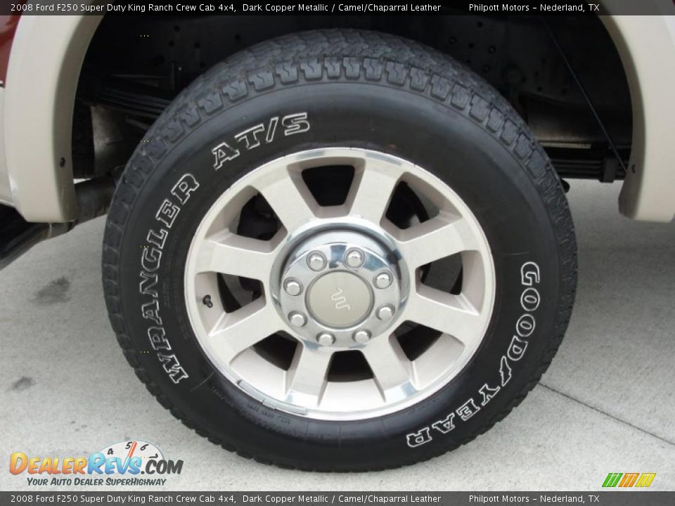2008 Ford F250 Super Duty King Ranch Crew Cab 4x4 Dark Copper Metallic / Camel/Chaparral Leather Photo #14