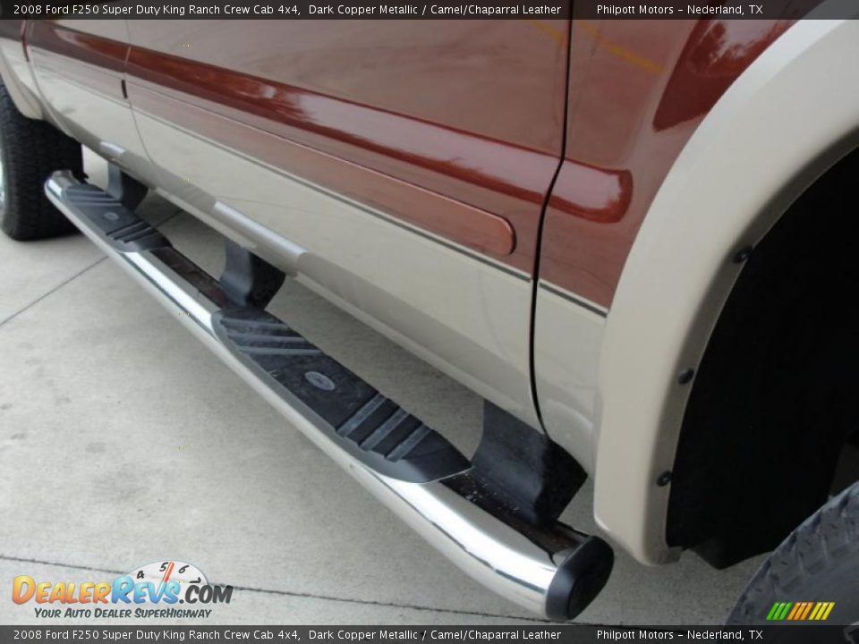 2008 Ford F250 Super Duty King Ranch Crew Cab 4x4 Dark Copper Metallic / Camel/Chaparral Leather Photo #19