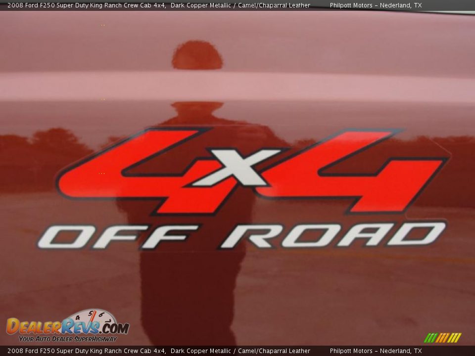 2008 Ford F250 Super Duty King Ranch Crew Cab 4x4 Dark Copper Metallic / Camel/Chaparral Leather Photo #20