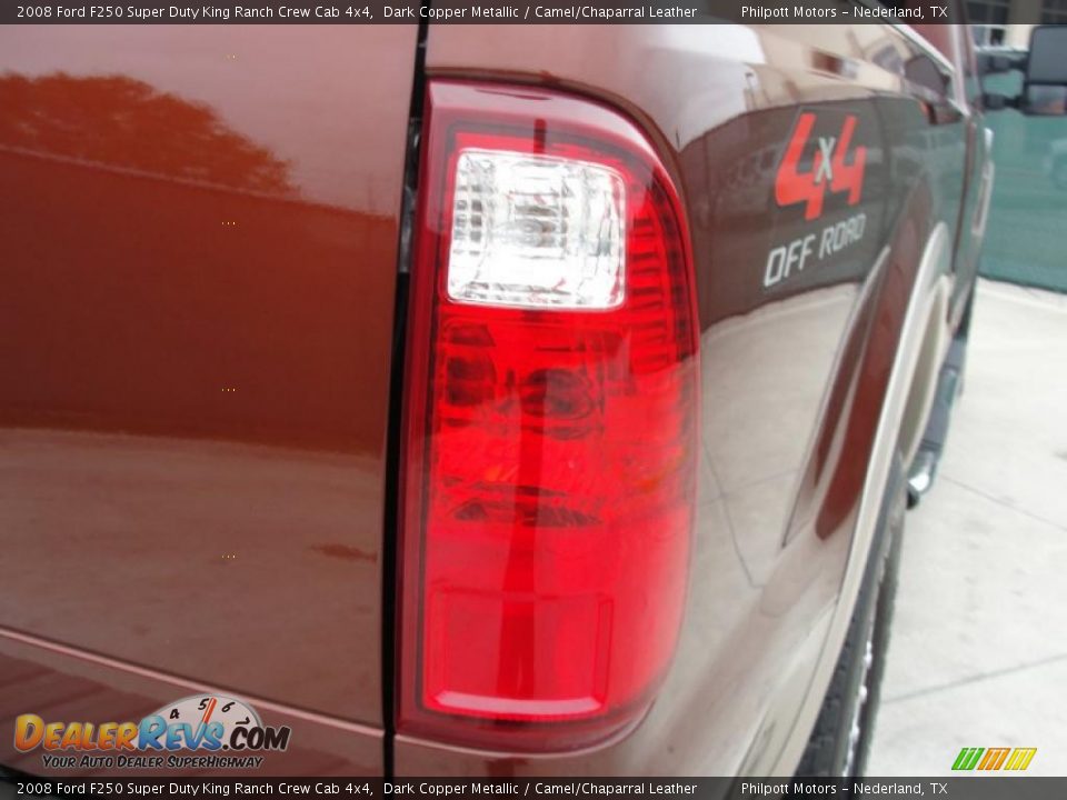 2008 Ford F250 Super Duty King Ranch Crew Cab 4x4 Dark Copper Metallic / Camel/Chaparral Leather Photo #21