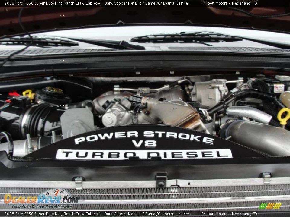 2008 Ford F250 Super Duty King Ranch Crew Cab 4x4 Dark Copper Metallic / Camel/Chaparral Leather Photo #26