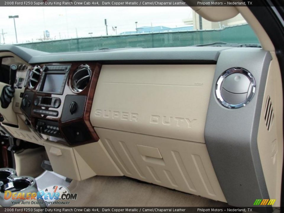 2008 Ford F250 Super Duty King Ranch Crew Cab 4x4 Dark Copper Metallic / Camel/Chaparral Leather Photo #28