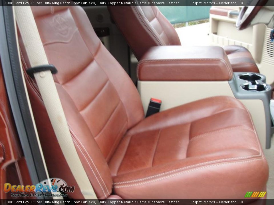 2008 Ford F250 Super Duty King Ranch Crew Cab 4x4 Dark Copper Metallic / Camel/Chaparral Leather Photo #29