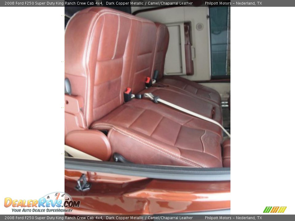 2008 Ford F250 Super Duty King Ranch Crew Cab 4x4 Dark Copper Metallic / Camel/Chaparral Leather Photo #34