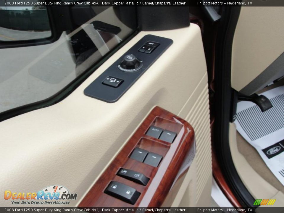 2008 Ford F250 Super Duty King Ranch Crew Cab 4x4 Dark Copper Metallic / Camel/Chaparral Leather Photo #36