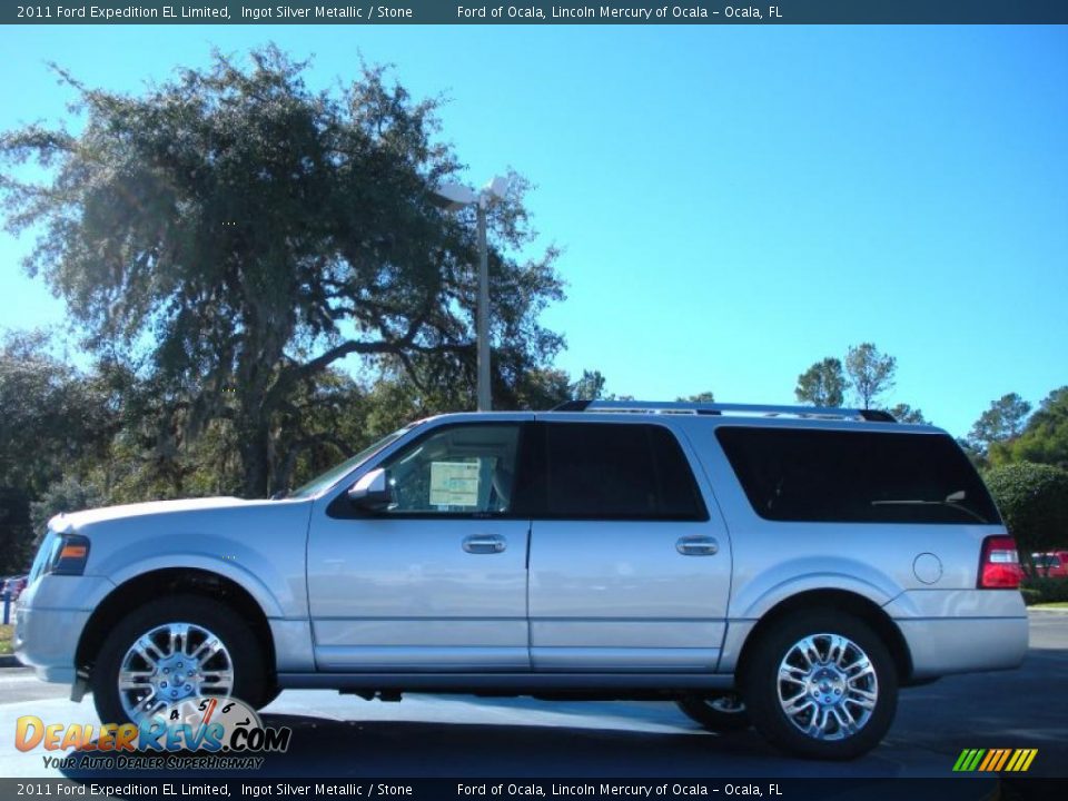 2011 Ford Expedition EL Limited Ingot Silver Metallic / Stone Photo #2