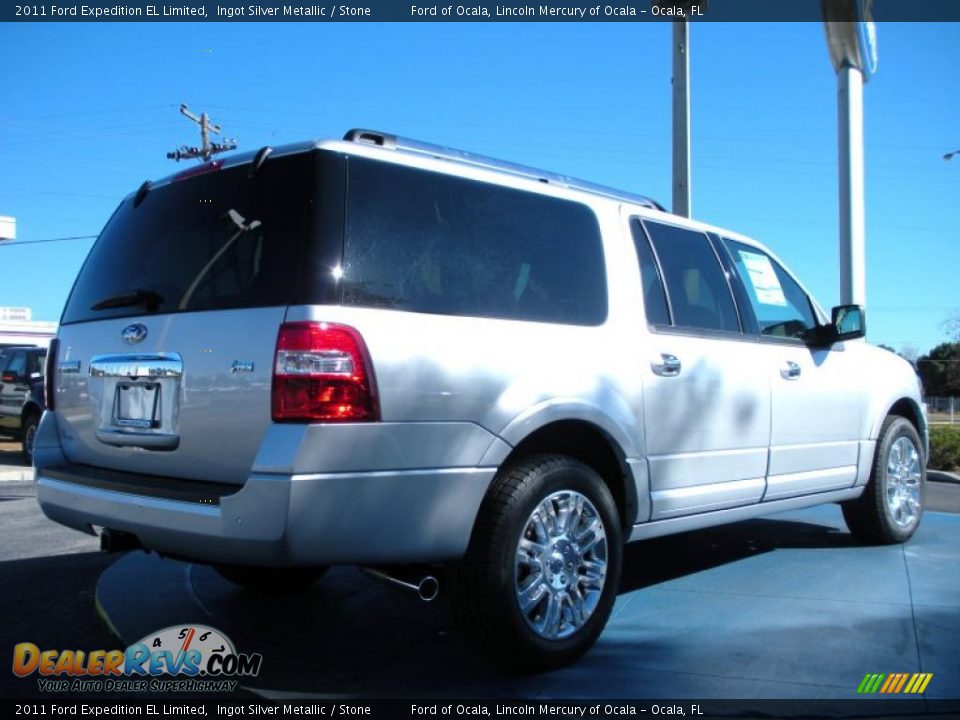 2011 Ford Expedition EL Limited Ingot Silver Metallic / Stone Photo #3