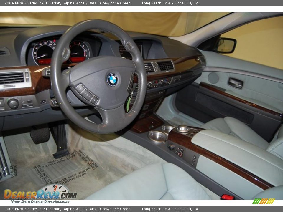 Basalt Grey Stone Green Interior 2004 Bmw 7 Series 745li